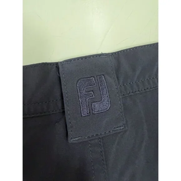 Footjoy FJ Golf Shorts Mens 40 Flat Front Casual Stretch 9" Inseam Navy Blue - Picture 13 of 13